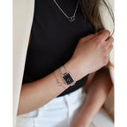 Daniel Wellington Quadro DW00100432 női karóra – fekete, rózsaarany, téglalap