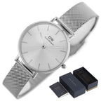 Daniel Wellington Petite Unitone női karóra, 32 mm, ezüst, fehér számlap, kvarc