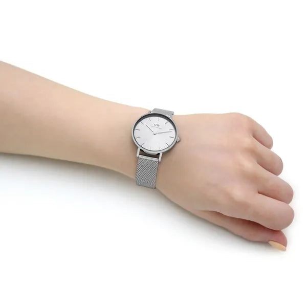 Daniel Wellington Petite Unitone női karóra, 32 mm, ezüst, fehér számlap, kvarc