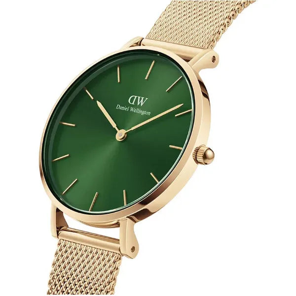 Daniel Wellington női karóra Petite Emerald 28 mm, zöld számlap, arany acél