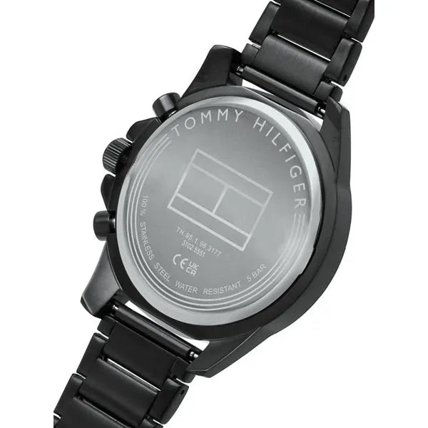 Tommy Hilfiger férfi karóra 1791935 Mason, fekete, acél, 45 mm, WR50