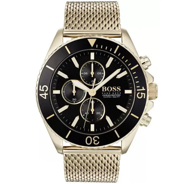 Hugo Boss Ocean Edition 1513703 férfi kronográf karóra, arany, WR100