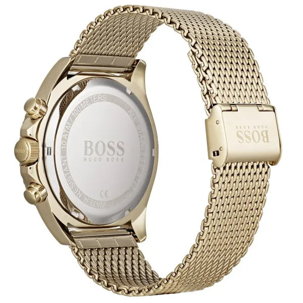 Hugo Boss Ocean Edition 1513703 férfi kronográf karóra, arany, WR100