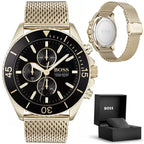 Hugo Boss Ocean Edition 1513703 férfi kronográf karóra, arany, WR100
