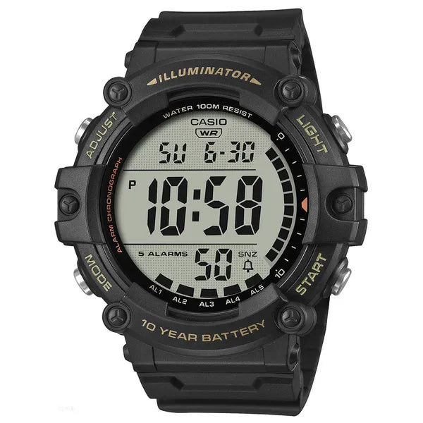 Casio AE-1500WHX-1A férfi digitális karóra, WR100, fekete, dobozzal