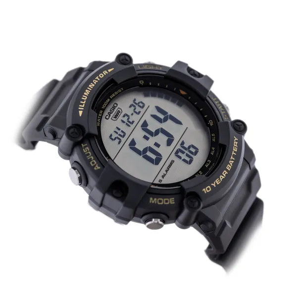 Casio AE-1500WHX-1A férfi digitális karóra, WR100, fekete, dobozzal