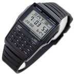 Casio Databank DBC-32-1A férfi digitális karóra, fekete, kalkulátor, WR30