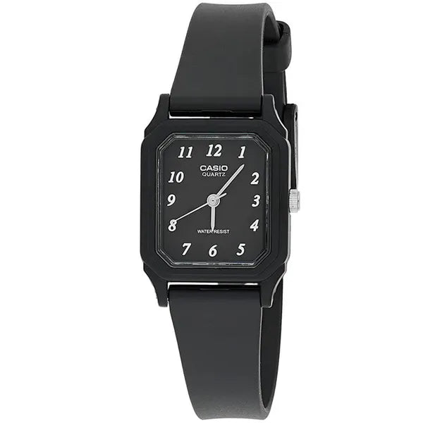 Casio LQ-142-1B női karóra, fekete, kvarc, WR30, díszdoboz