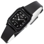 Casio LQ-142-1B női karóra, fekete, kvarc, WR30, díszdoboz
