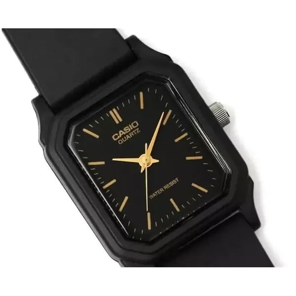 Casio LQ-142-1E női karóra, fekete, kvarc, WR30, akril üveg, díszdoboz