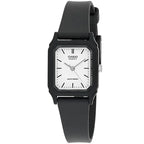 Casio LQ-142-7E női karóra, fekete műanyag szíj, fehér számlap, WR30, kvarc