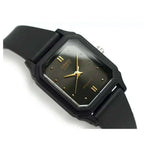 Casio LQ-142E-1A női kvarc karóra, fekete, 23 mm, WR30, díszdobozzal