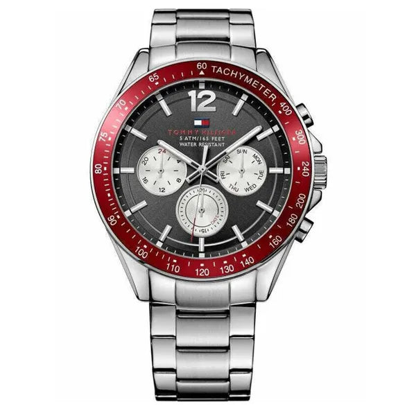 Tommy Hilfiger 1791122 férfi karóra, kvarc, acél szíj, fekete számlap, WR50
