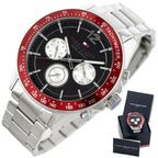 Tommy Hilfiger 1791122 férfi karóra, kvarc, acél szíj, fekete számlap, WR50