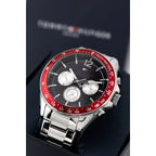 Tommy Hilfiger 1791122 férfi karóra, kvarc, acél szíj, fekete számlap, WR50