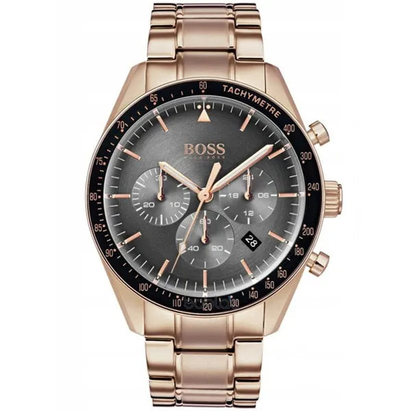 Hugo Boss Trophy 1513632 férfi karóra, rozéarany, 44 mm, kronográf