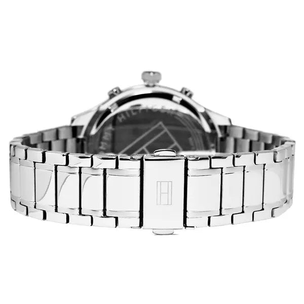 Tommy Hilfiger férfi karóra 1791469, 44 mm, fekete számlap, rozsdamentes acél