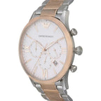 Emporio Armani AR11209 férfi kronográf óra, rozéarany-ezüst, 43 mm, 5 ATM