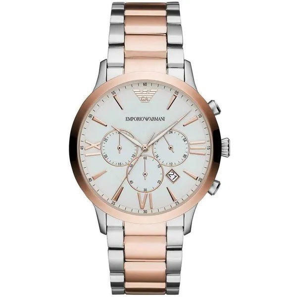 Emporio Armani AR11209 férfi kronográf óra, rozéarany-ezüst, 43 mm, 5 ATM