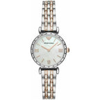 Emporio Armani AR11290 női karóra, 28 mm, kétszínű acél, gyöngyház számlap