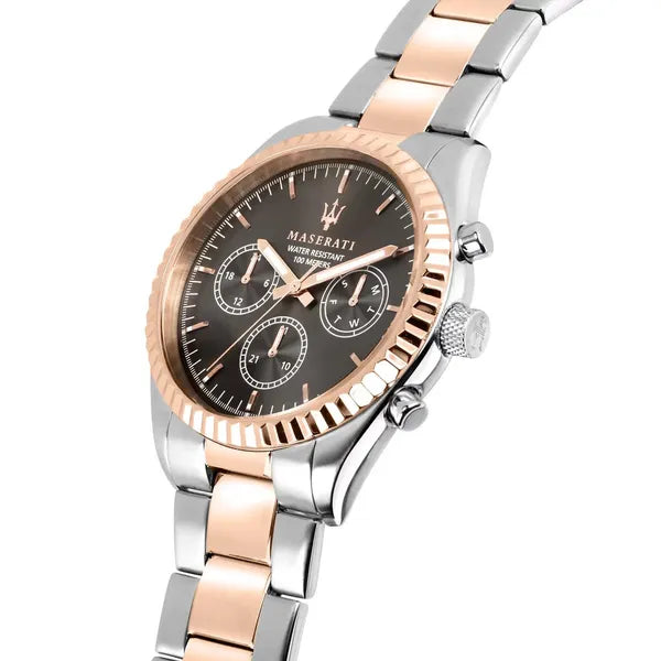 Maserati Competizione férfi karóra, 43 mm, acél, fekete, 10 ATM