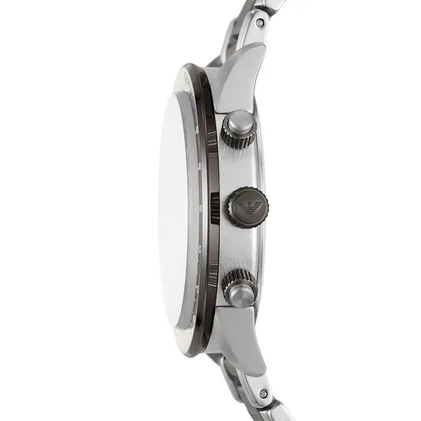Emporio Armani AR11391 Mario férfi kronográf karóra, acél, 43 mm, fekete
