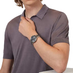 Emporio Armani AR11391 Mario férfi kronográf karóra, acél, 43 mm, fekete