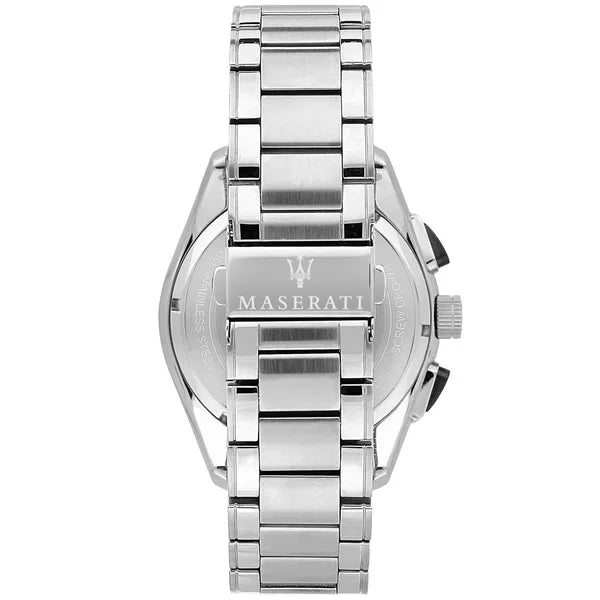 Maserati Competizione férfi kronográf karóra, 43 mm, acél, fekete WR100