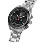 Maserati Competizione férfi kronográf karóra, 43 mm, acél, fekete WR100