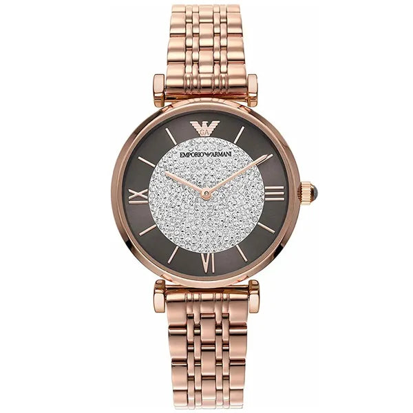 Emporio Armani Gianni T-Bar AR11402 női karóra, 32 mm, rozéarany kvarc