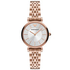 Emporio Armani Gianni T-Bar AR11446 női karóra, rozéarany acél, 32 mm, kvarc