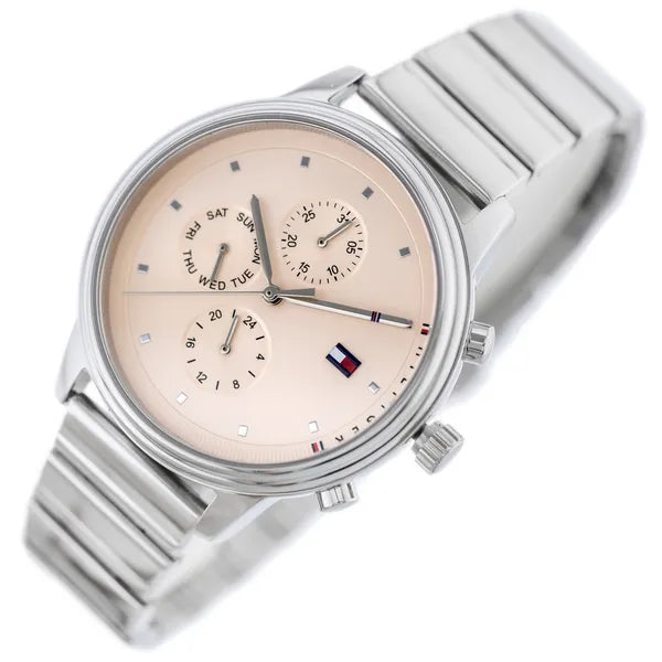 Tommy Hilfiger Blake 1781904 női karóra, ezüst acél, rózsaszín számlap 38 mm