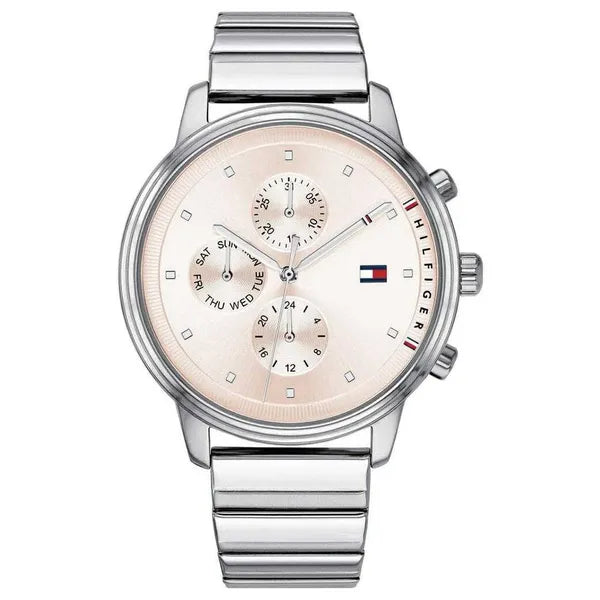 Tommy Hilfiger Blake 1781904 női karóra, ezüst acél, rózsaszín számlap 38 mm