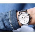 Tommy Hilfiger Blake 1781904 női karóra, ezüst acél, rózsaszín számlap 38 mm