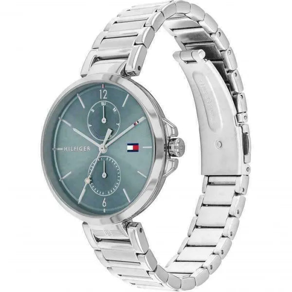 Tommy Hilfiger Angela 1782126 női karóra, ezüst acél, 36 mm, WR30