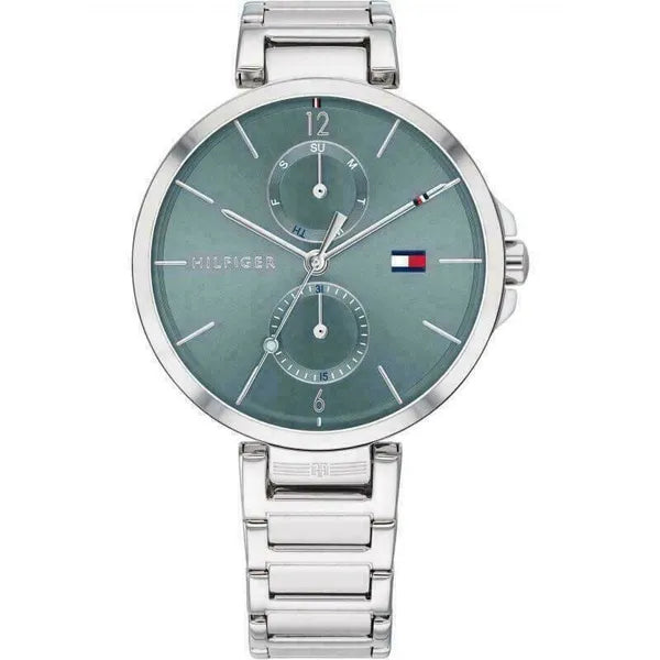 Tommy Hilfiger Angela 1782126 női karóra, ezüst acél, 36 mm, WR30