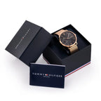 Tommy Hilfiger Brooklyn férfi karóra 40 mm, rozéarany acél, fekete
