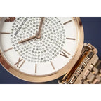 Emporio Armani Gianni T-Bar női karóra, rozéarany, 36 mm, acél, kvarc AR11244