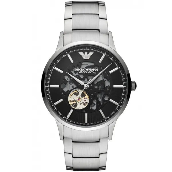Emporio Armani Renato AR60055 férfi automata karóra, 43 mm, acél, fekete
