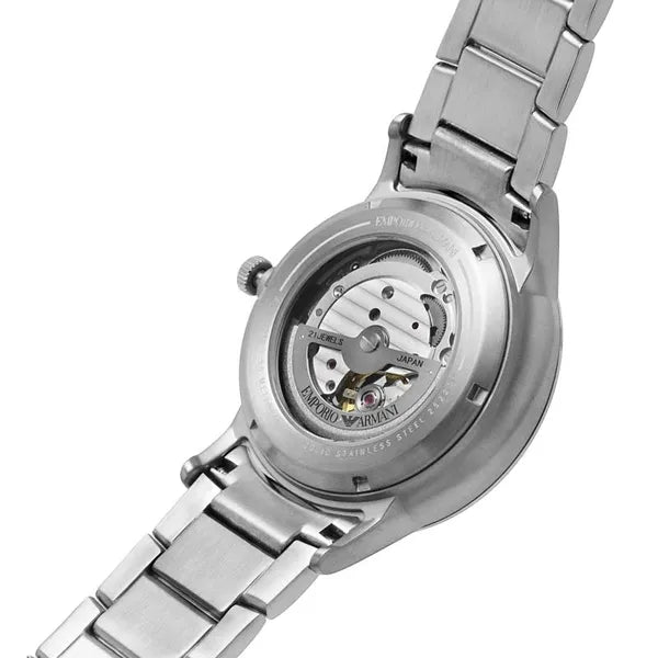Emporio Armani Renato AR60055 férfi automata karóra, 43 mm, acél, fekete