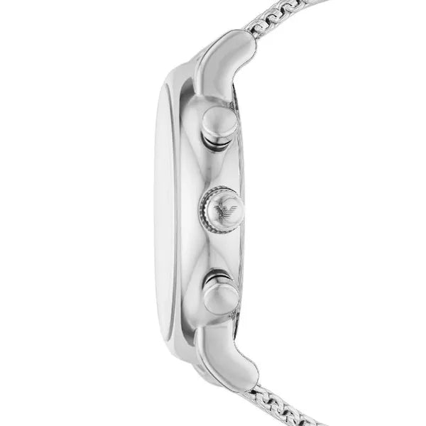 Emporio Armani Luigi AR80038 férfi kronográf karóra, 46 mm, acél, kék