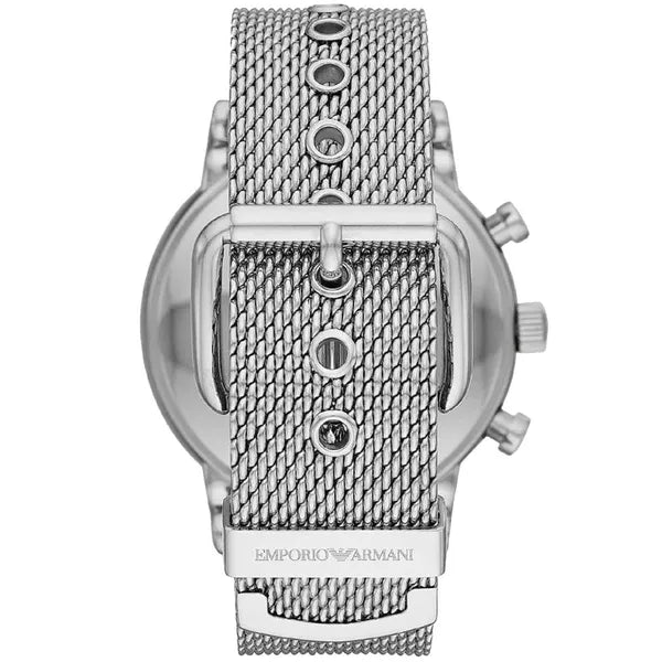 Emporio Armani Luigi AR80038 férfi kronográf karóra, 46 mm, acél, kék
