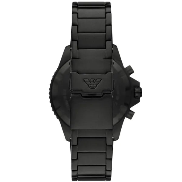 Emporio Armani AR80050 férfi kronográf karóra, WR100, gumiszíj, 43 mm