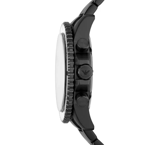 Emporio Armani AR80050 férfi kronográf karóra, WR100, gumiszíj, 43 mm