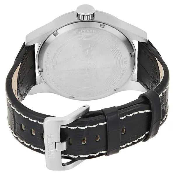 Invicta I-Force férfi karóra, 48 mm, WR100, fekete számlap, bőrszíj