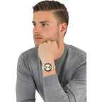 Invicta Pro Diver férfi búváróra, 40 mm, WR200, arany, kék lünetta, acél szíj