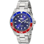 Invicta Pro Diver 24946 férfi karóra, 40 mm, WR200, acél, kék