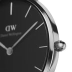 Daniel Wellington Petite Ashfield DW00100308 női óra 36 mm, fekete/ezüst acél