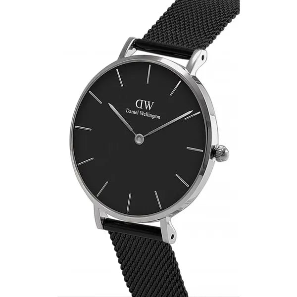Daniel Wellington Petite Ashfield DW00100308 női óra 36 mm, fekete/ezüst acél