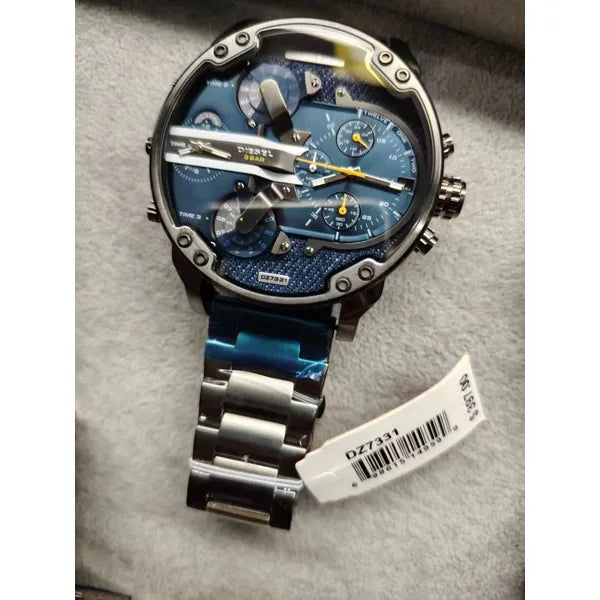 Diesel Mr. Daddy 2.0 férfi karóra DZ7331, acél, kék számlap, 57 mm